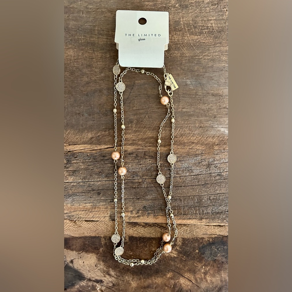 NWT The Limited Gold Tone Long Chain Necklace. 38”